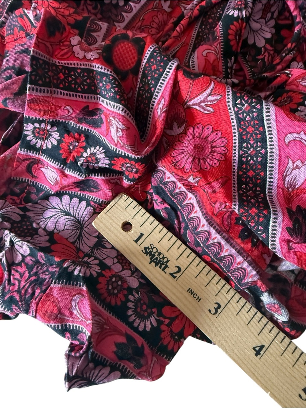 Motel Rocks Red Floral Print Strappy Romper - Picture 11 of 15